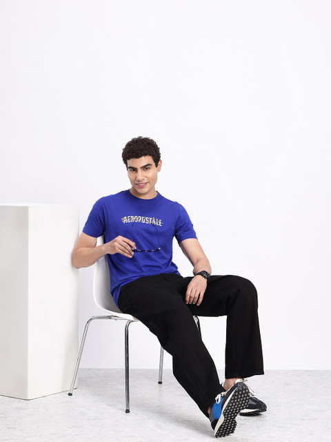 Aeropostale Brand Logo Printed Pure Cotton T-shirt - Image 6