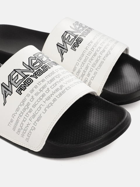 MARVEL STREET Men Typography Printed Sliders - Image 6