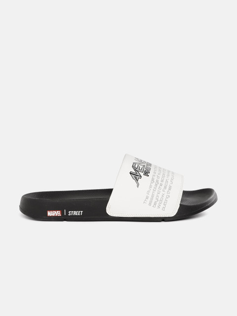 MARVEL STREET Men Typography Printed Sliders - Image 4