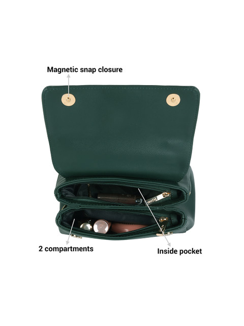 Metro Structured Satchel with Cut Work - Image 4