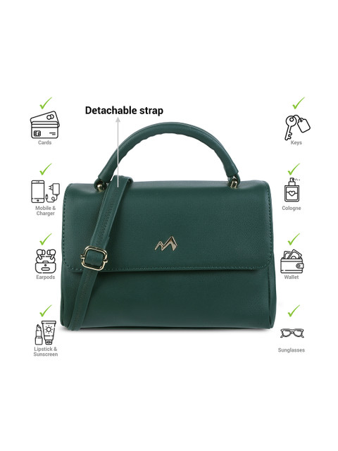 Metro Structured Satchel with Cut Work - Image 5