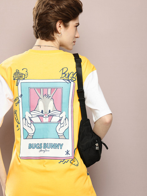 Home niche-market02 47 Kook N Keech Looney Tunes Printed Drop-Shoulder Sleeves Pure Cotton Oversized T-shirt