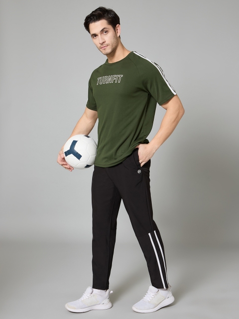 TURNFIT Men Stiped Mid Rise Track Pants - Image 5