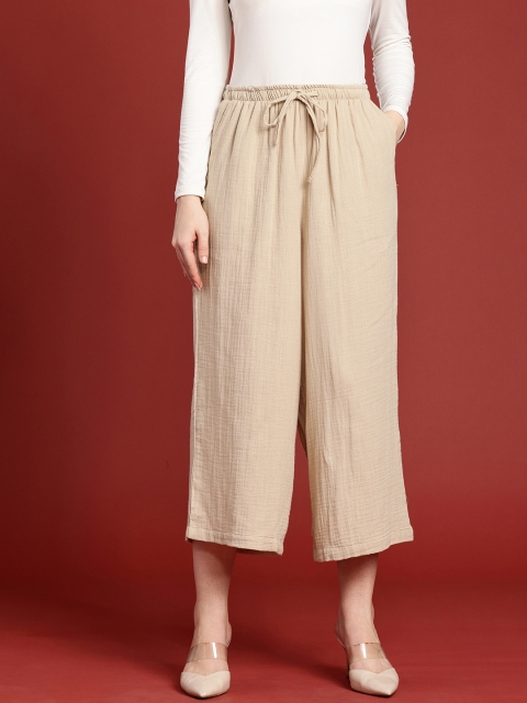 Bareblow Wide Leg Cropped Palazzos