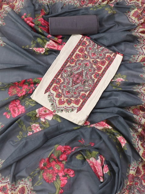 SALWAR STUDIO Printed Pure Cotton Unstitched Dress Material