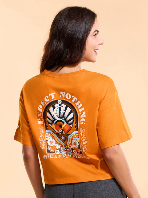 Enamor Graphic Design Cotton S/JSY T-Shirt-E3G5