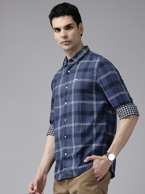 Blackberrys Slim Fit Tartan Checks Casual Shirt - Image 4