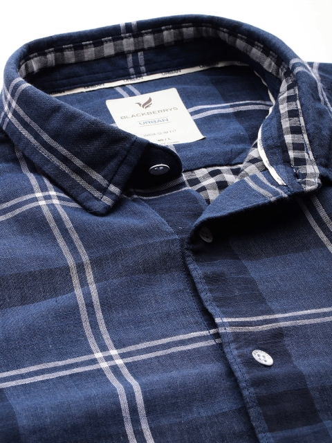 Blackberrys Slim Fit Tartan Checks Casual Shirt - Image 2