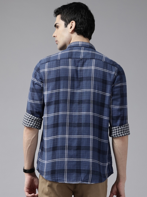Blackberrys Slim Fit Tartan Checks Casual Shirt - Image 5
