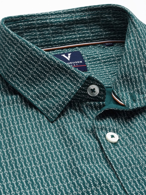 Van Heusen Sport Pure Cotton Slim Fit Geometric Printed Casual Shirt - Image 2