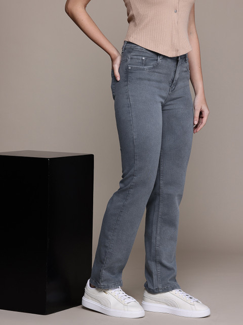 Nifty Women Straight Fit High-Rise Stretchable Jeans
