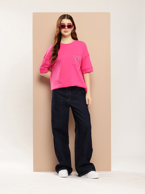 Difference of Opinion Women Oversized Drop Shoulder Ultra Soft Drapey Cotton T-Shirt - Image 5