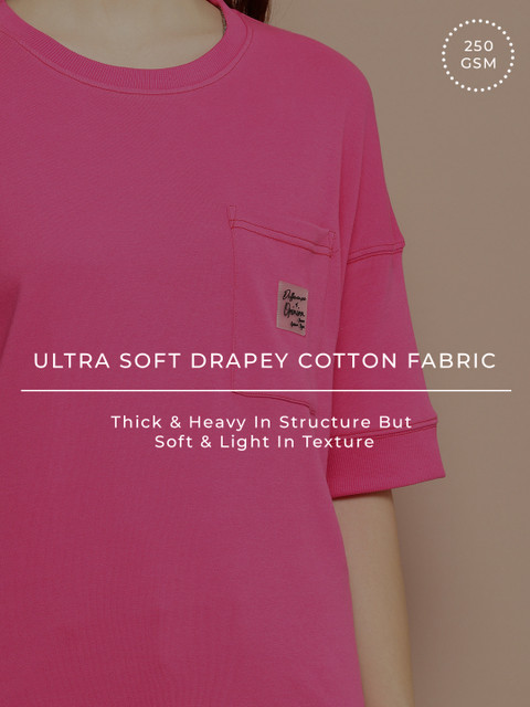 Difference of Opinion Women Oversized Drop Shoulder Ultra Soft Drapey Cotton T-Shirt - Image 6