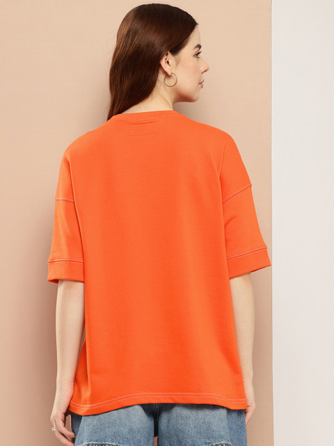 Difference of Opinion Women Oversized Drop Shoulder Ultra Soft Drapey Cotton T-Shirt - Image 4