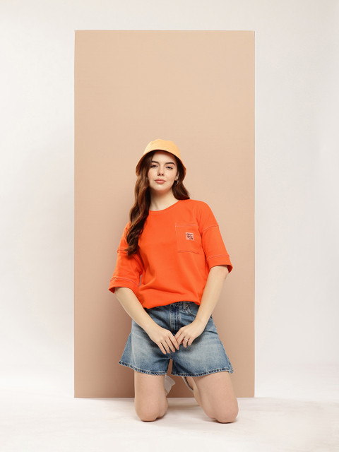 Difference of Opinion Women Oversized Drop Shoulder Ultra Soft Drapey Cotton T-Shirt - Image 5