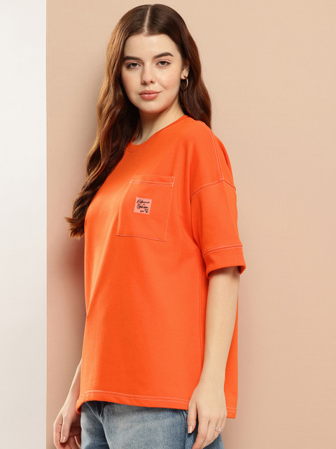 Difference of Opinion Women Oversized Drop Shoulder Ultra Soft Drapey Cotton T-Shirt - Image 3