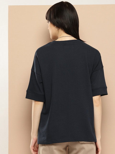 Difference of Opinion Women Oversized Drop Shoulder Ultra Soft Drapey Cotton T-Shirt - Image 4