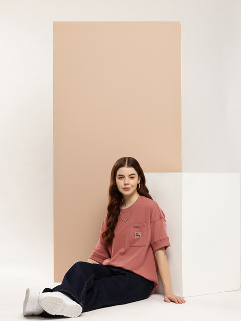 Difference of Opinion Women Oversized Drop Shoulder Ultra Soft Drapey Cotton T-Shirt - Image 5