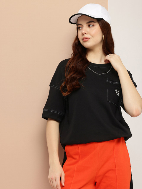 Difference of Opinion Women Oversized Drop Shoulder Ultra Soft Drapey Cotton T-Shirt