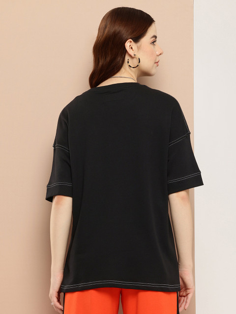Difference of Opinion Women Oversized Drop Shoulder Ultra Soft Drapey Cotton T-Shirt - Image 4