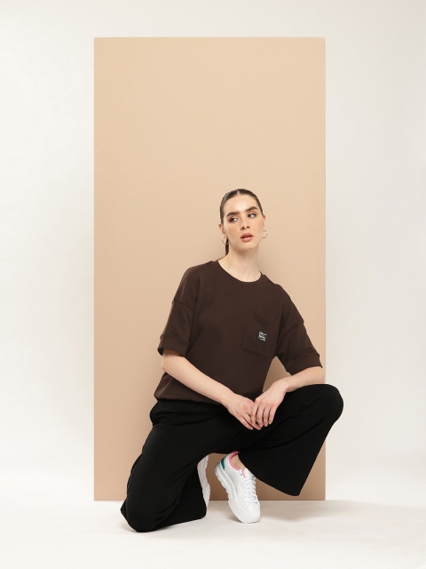 Difference of Opinion Women Oversized Drop Shoulder Ultra Soft Drapey Cotton T-Shirt - Image 5