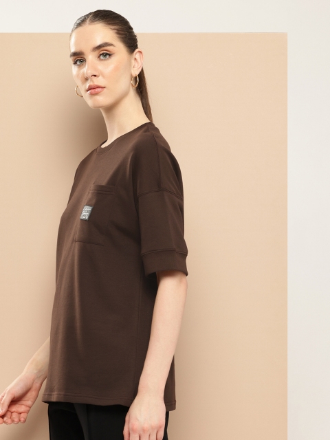 Difference of Opinion Women Oversized Drop Shoulder Ultra Soft Drapey Cotton T-Shirt - Image 3