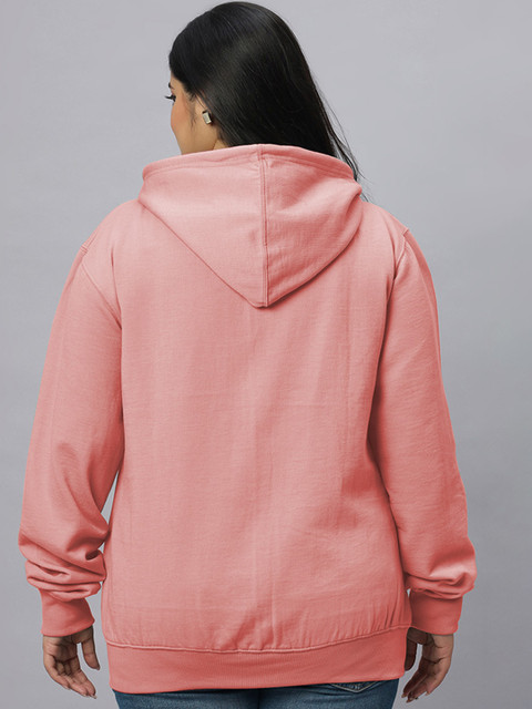 Wear Your Opinion Plus Size Hooded Front-Open Sweatshirt - Image 2