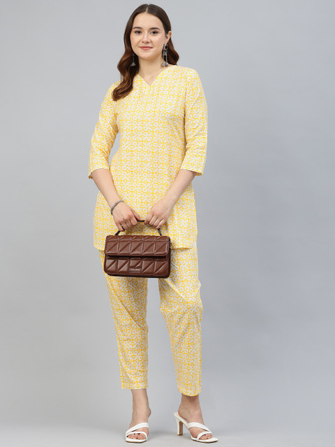 KALINI Ethnic Motifs Printed Pure Cotton Co-Ords - Image 6