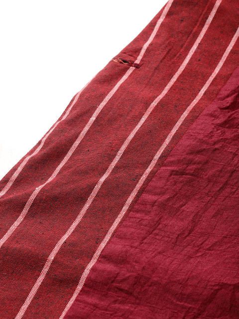 Cottinfab Striped Single-Breasted Pure Cotton Casual Blazer - Image 7