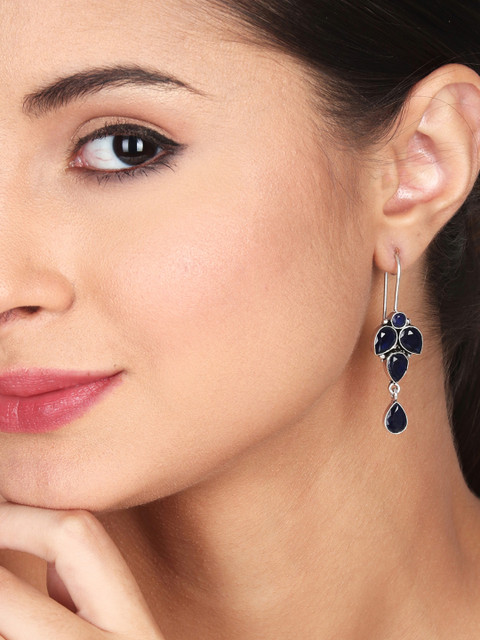 Anvik Silver Plated Contemporary Drop Earrings