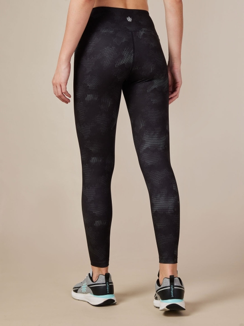 CULT Black Printed Performance COMFlex Tights - Image 4