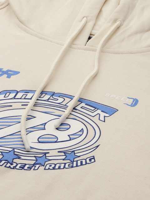The Roadster Lifestyle Co. Printed Relaxed Fit Hooded Sweatshirt - Image 2