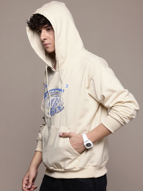 The Roadster Lifestyle Co. Printed Relaxed Fit Hooded Sweatshirt - Image 4