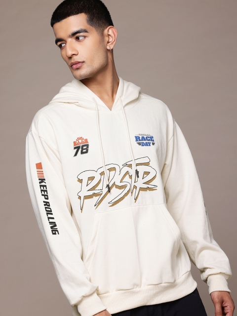 The Roadster Lifestyle Co. Men Printed Hooded Relaxed Fit Sweatshirt - Image 3