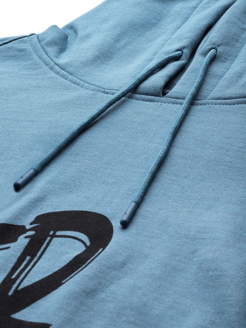 The Roadster Lifestyle Co. Men Printed Relaxed Fit Hooded Sweatshirt - Image 2