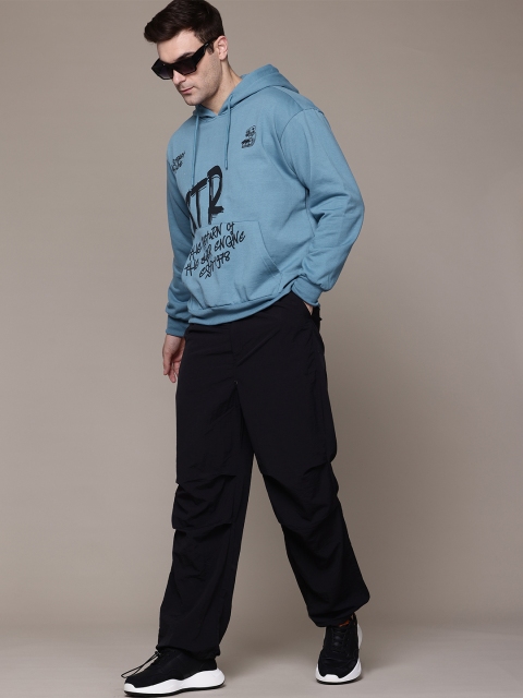 The Roadster Lifestyle Co. Men Printed Relaxed Fit Hooded Sweatshirt - Image 5