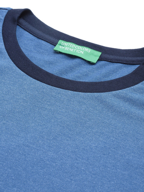 United Colors of Benetton Contrast Neck T-shirt - Image 2