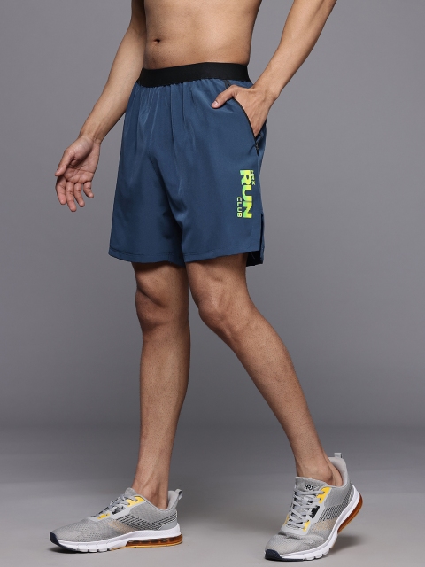 HRX by Hrithik Roshan Men Typography Printed Rapid-Dry Running Sports Shorts