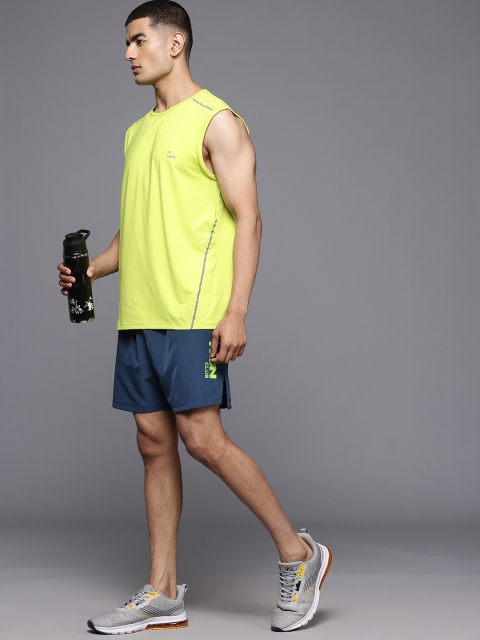 HRX by Hrithik Roshan Men Typography Printed Rapid-Dry Running Sports Shorts - Image 4