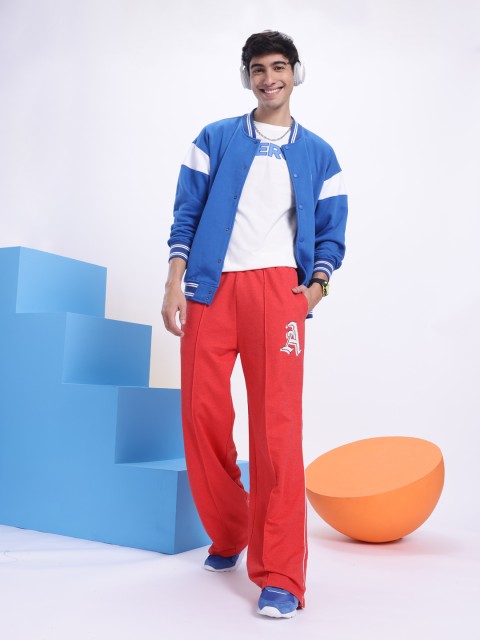 Aeropostale Men Panelled Applique Detail Track Pants - Image 5