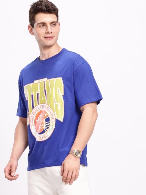 Aeropostale Pure Cotton Typography Printed Drop-Shoulder Sleeves Relaxed Fit T-shirt - Image 4