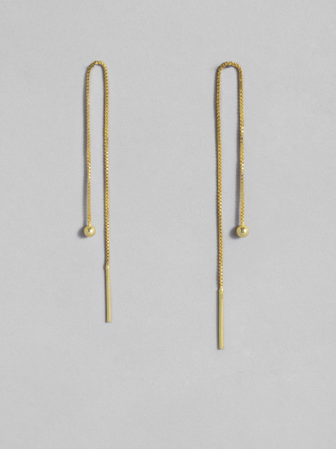 Niska Gold-Plated Contemporary Drop Earrings - Image 2