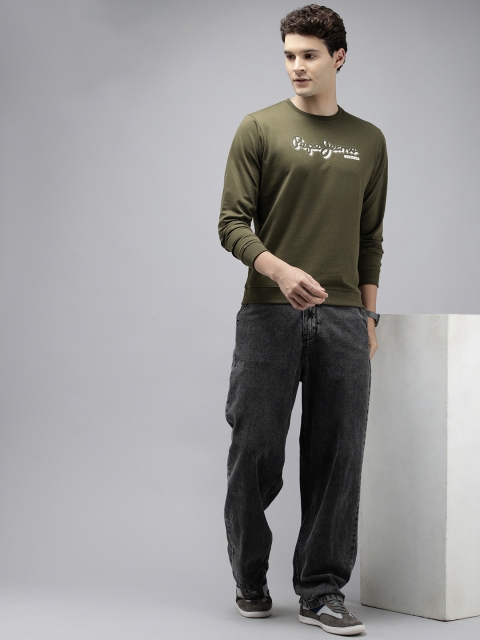 Pepe Jeans Brand Logo Printed Pullover Sweatshirt