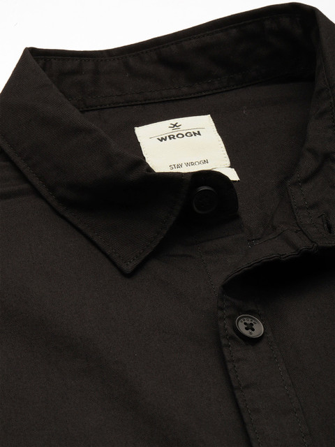 WROGN Checked Drop-Shoulder Sleeves Comfort Fit Shirt - Image 2