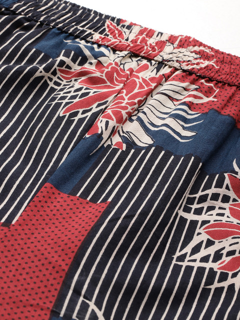 Readiprint Plus Size Printed Pure Cotton Tunic With Trousers - Image 3