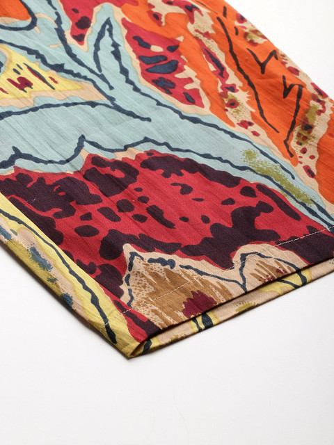 Readiprint Plus Size Printed Pure Cotton Tunic With Trousers - Image 7