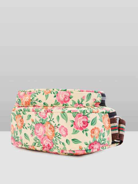 Caprese Ryko Women Beige Medium Sling Bag - Image 5