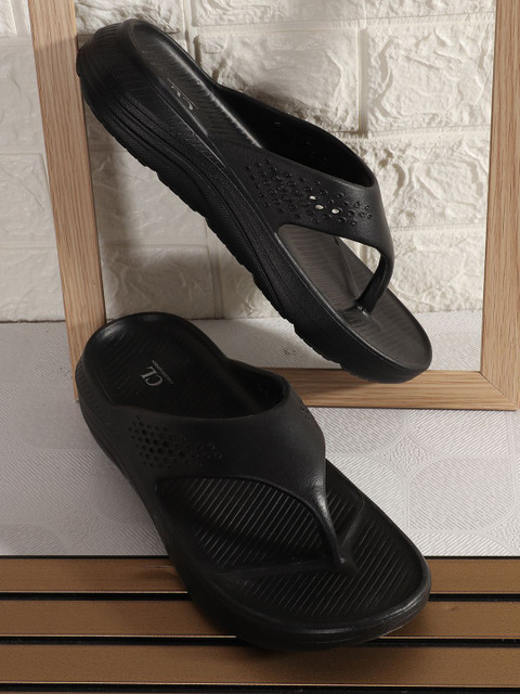 Carlton London Men Rubber Thong Flip-Flops - Image 2
