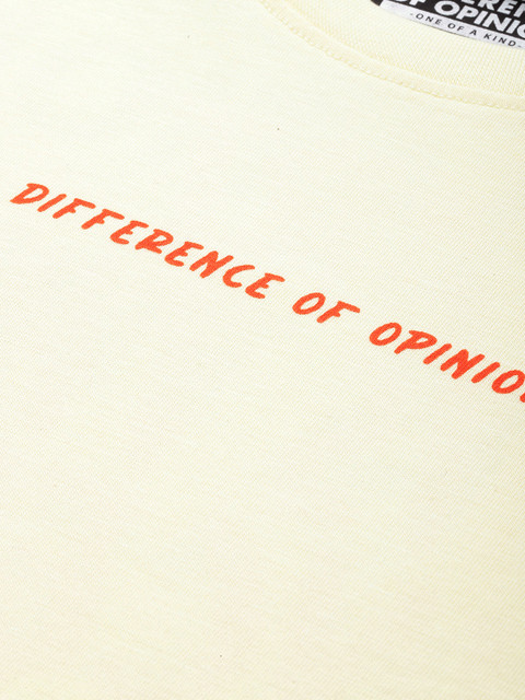 Difference of Opinion Printed Drop-Shoulder Sleeves Oversized Pure Cotton T-shirt - Image 2