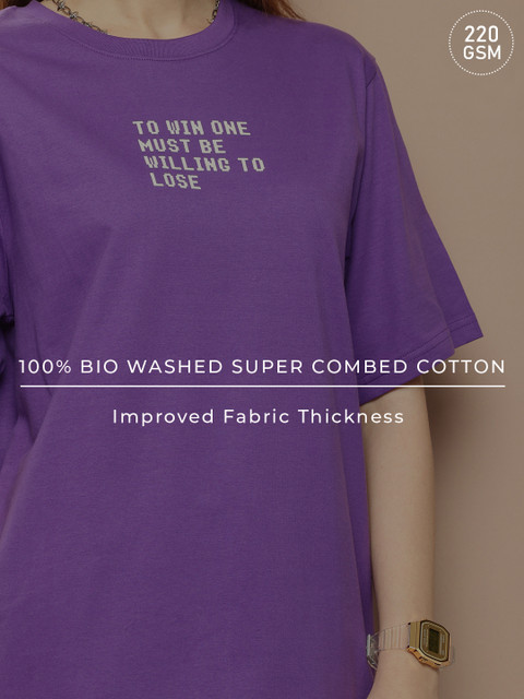 Difference of Opinion Printed Oversized Pure Cotton T-shirt - Image 6